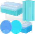 Cradle Cap Brush for Babies - Cradle Cap Treatment 6-Pack Baby Bath Sponges
