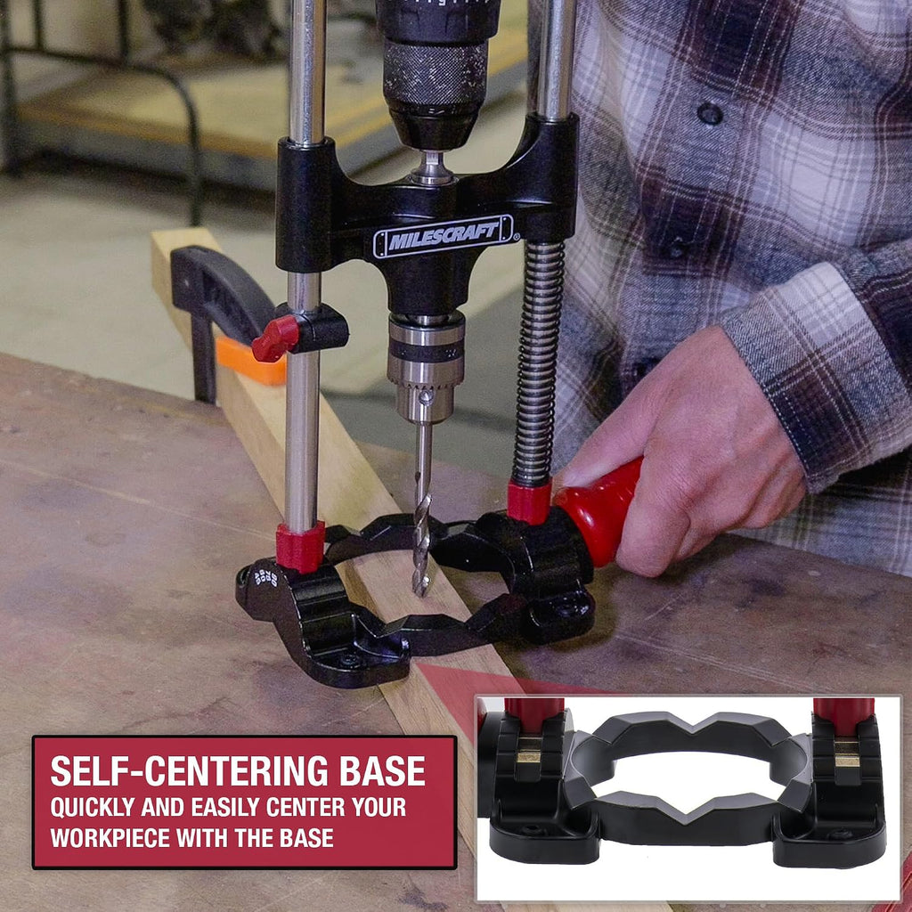 Milescraft DrillMate Portable Drill Guide Adjustable Precision Drilling Jig