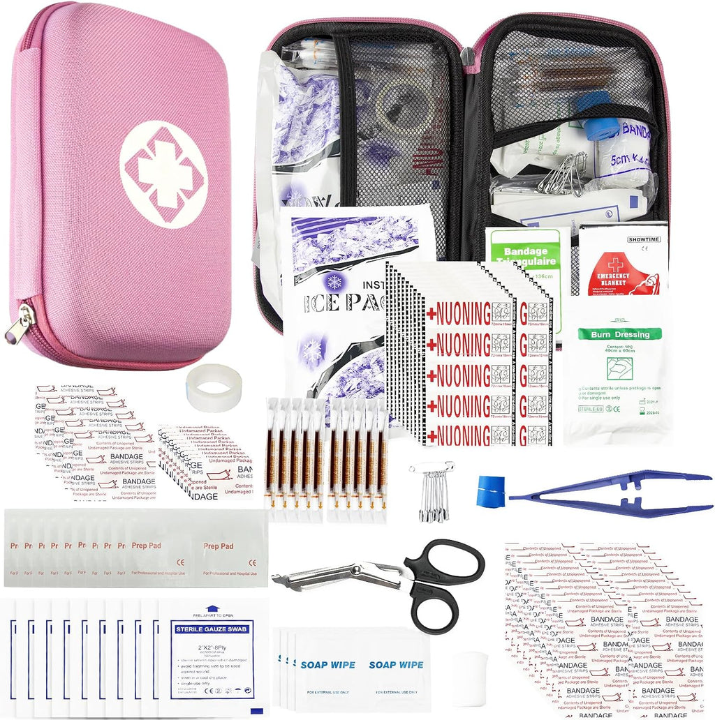 First Aid Kit 277PCS Car Home Camping Essentials Red Emergency Kit YIDERBO