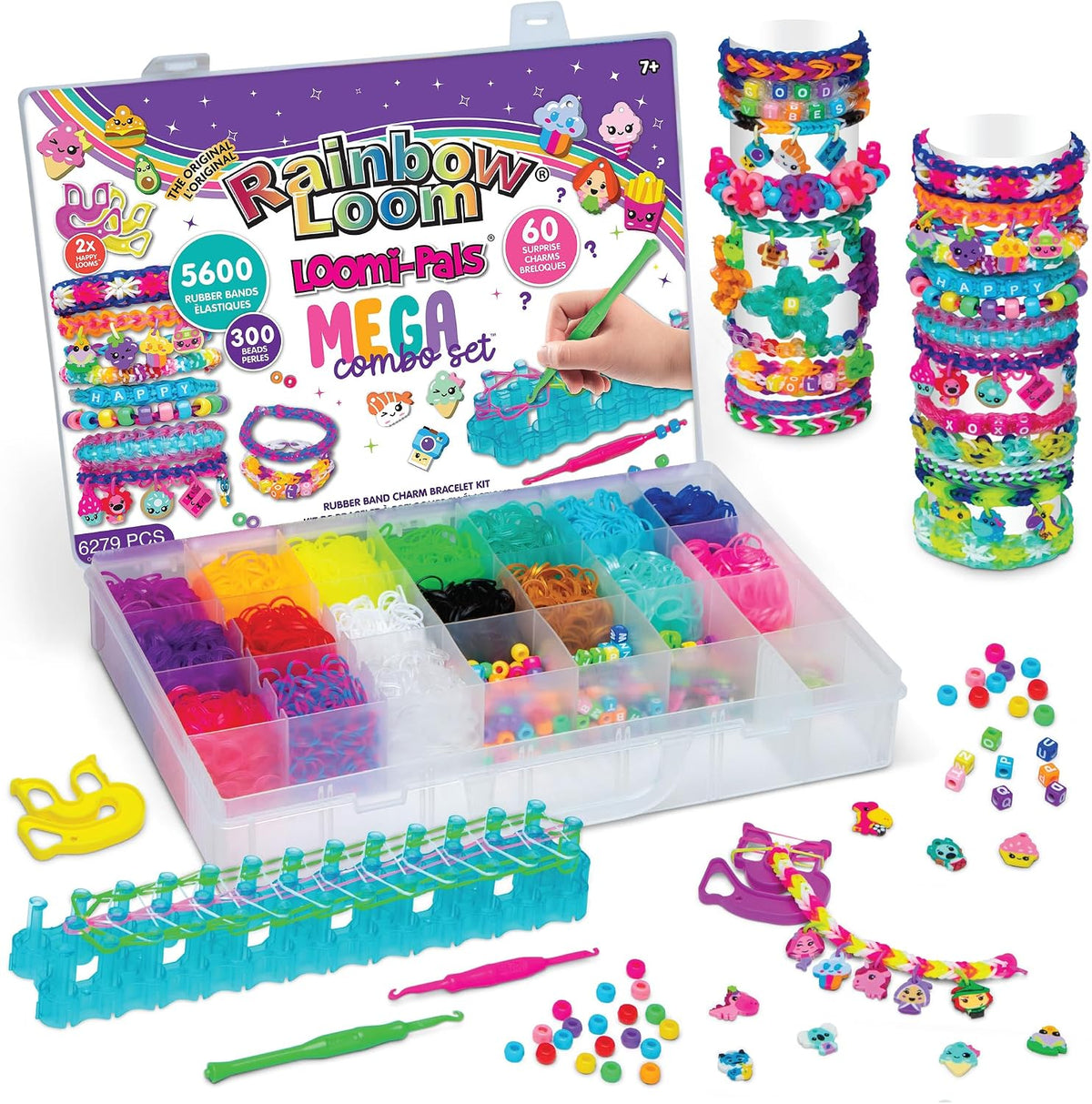 Rainbow Loom Loomi-Pals Mega Set - 5600 Bands, 60 Charms & RL2.0 Board