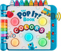 Chuckle & Roar Pop It Book, Colors, English & Spanish, Quiet Mode, 1–4+