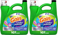 Gain + Odor Defense Liquid Laundry Detergent, Super Fresh Blast Scent, 107 Loads, HE Compatible Washing Soap (Packaging May Vary)
