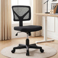 OLIXIS Armless Home Office Chair, Ergonomic Small Desk Chair