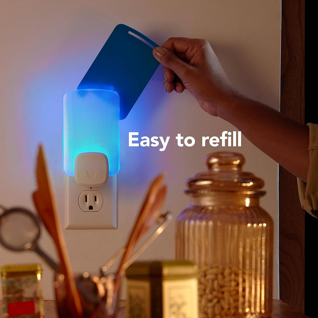 Raid Essentials Flying Insect Light Trap Refills, 2 Light Trap Refill Cartridges, Featuring Light Powered Attraction