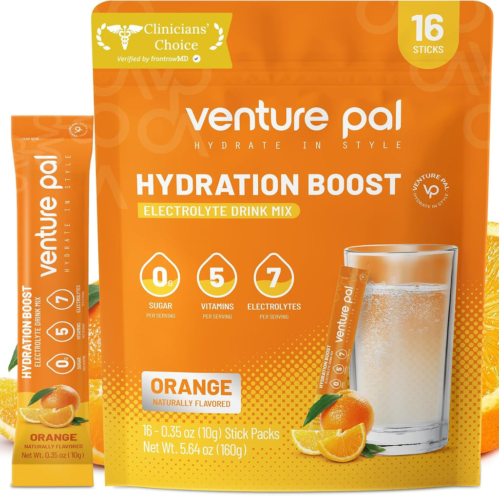Venture Pal Sugar Free Electrolyte Powder, Liquid Daily IV Hydration Packet