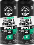 Chemical Guys, Total Interior New Car Smell Cleaner & Protect Wipes, 2 Pack