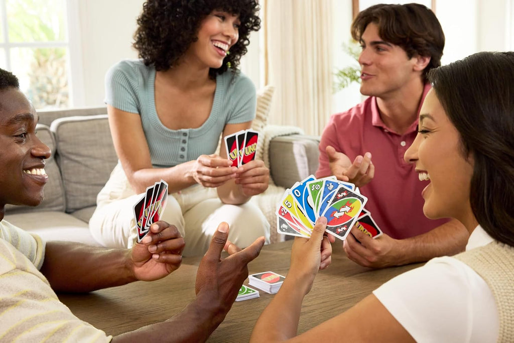 Mattel Games UNO Card Game with 2 Add On Packs with Storage Tin