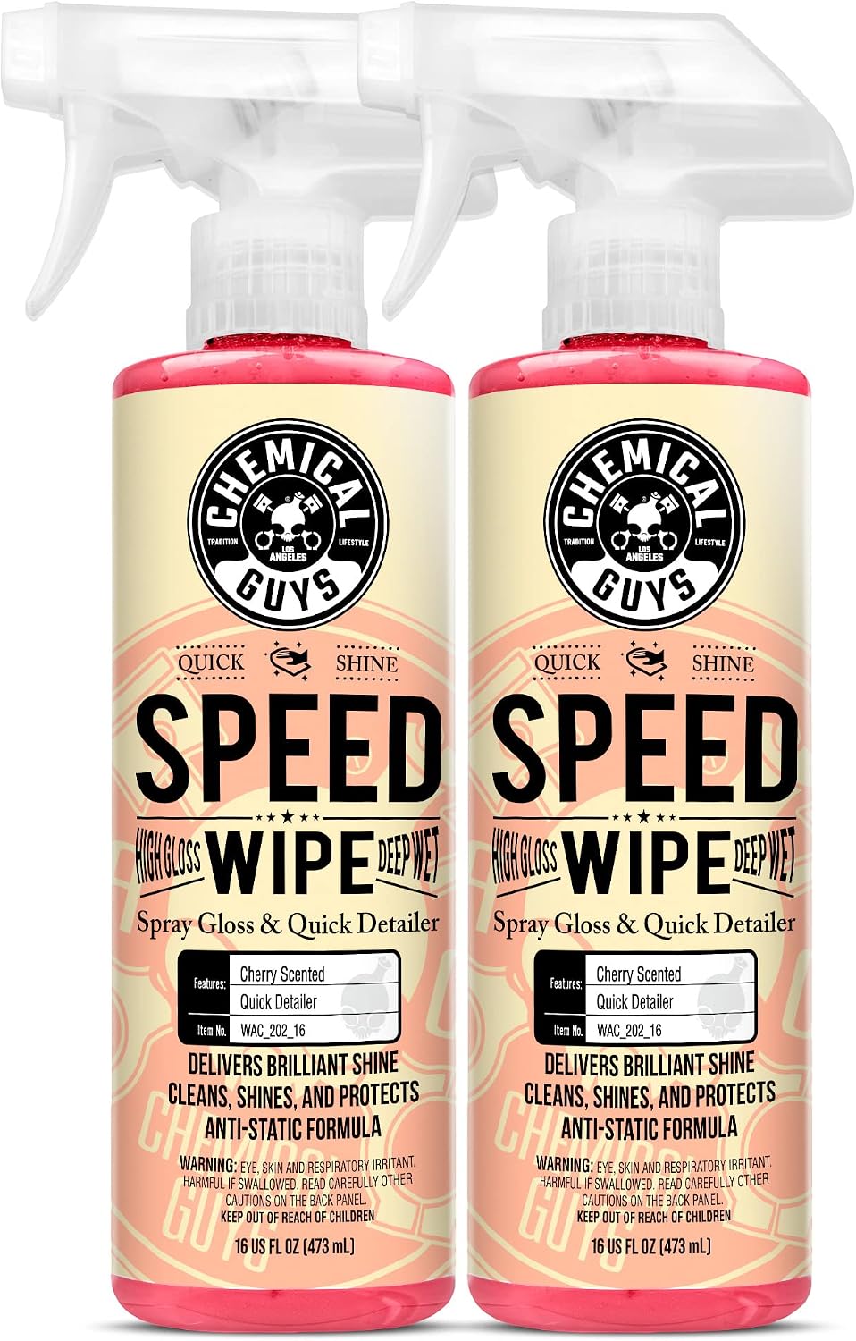 Chemical Guys, Speed Wipe Quick Detailer Spray, High Gloss Shine, 16 oz
