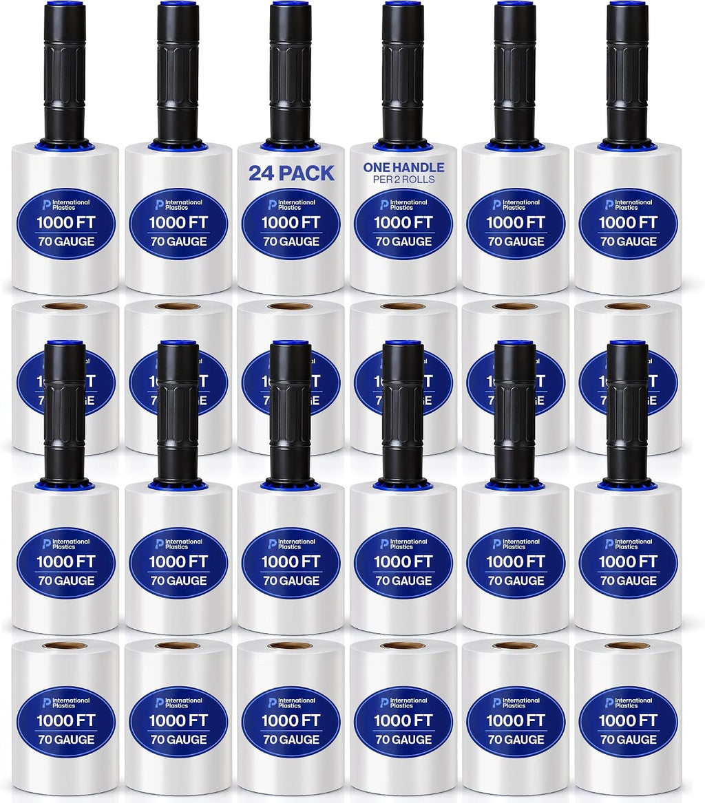 International Plastics Co. 15'' Stretch Wrap with Rotating Handles