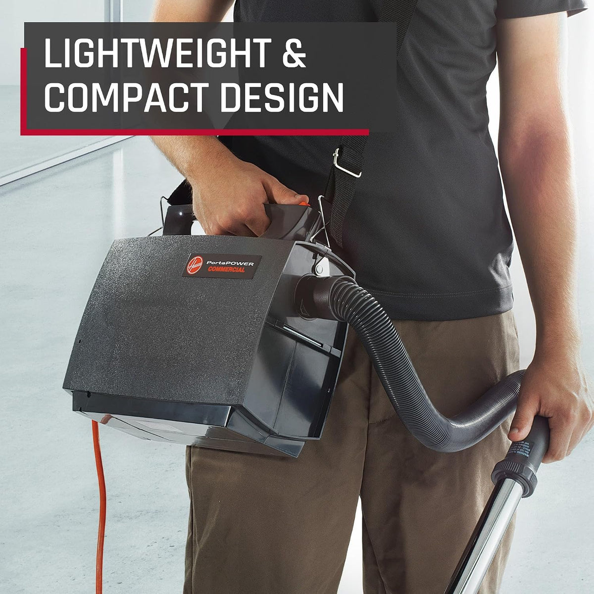 Hoover Commercial PortaPower Lightweight Canister Vacuum Cleaner