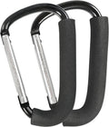 Stroller Hooks, 6.3" Large Stroller Clip, 2 Pack Stroller Hooks for Hanging Bags and Shopping, Stroller Accessories for Mommy, Large Carabiner