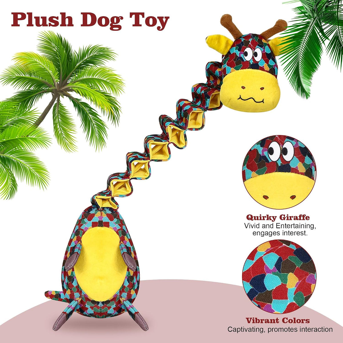 Tough Indestructible Dog Toys for Aggressive Chewers, Durable Dog Chew Toys for Large Breeds With Cotton Material & Crinkle Paper, Aggressive Chew Toys for Dogs