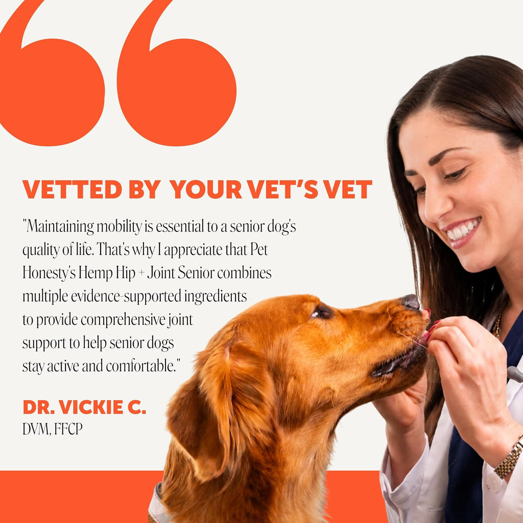 Pet Honesty Vet Recommended Hip and Joint Supplement for Dogs, 90 Count