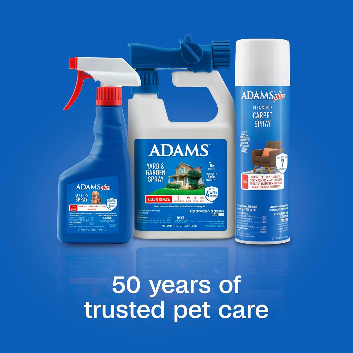 ADAMS Plus Flea & Tick Carpet Spray, Flea Spray for Home, 16 Oz