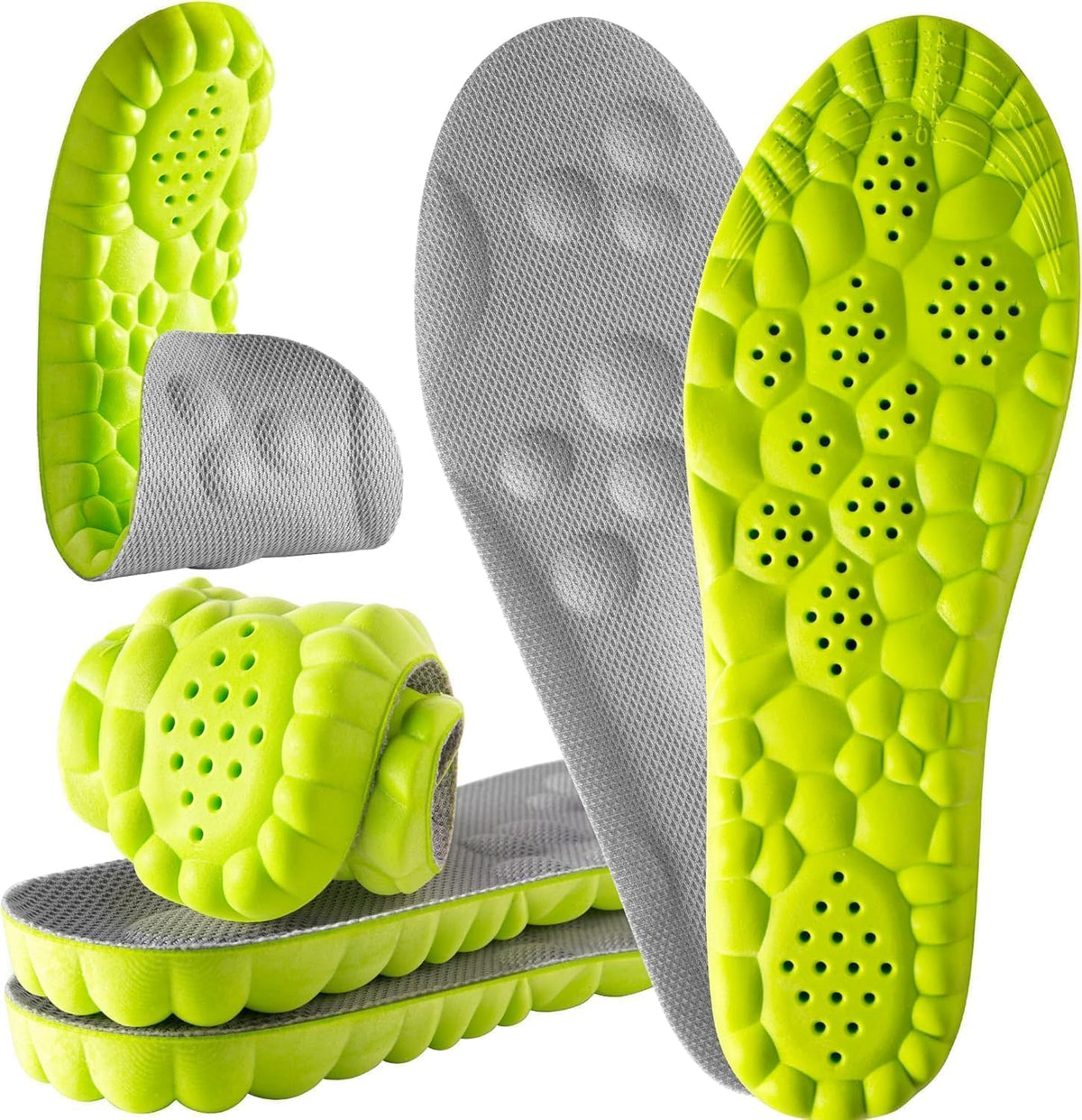 4D Cloud Steppers Insoles for Men and Women - Inserts, Soft, Memory Foam