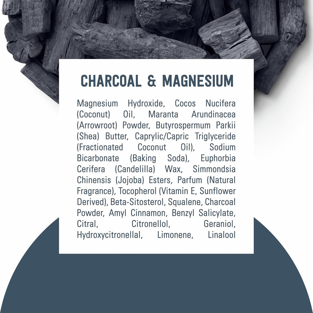 Schmidt's Aluminum-Free Vegan Deodorant Charcoal & Magnesium with 2.65 oz