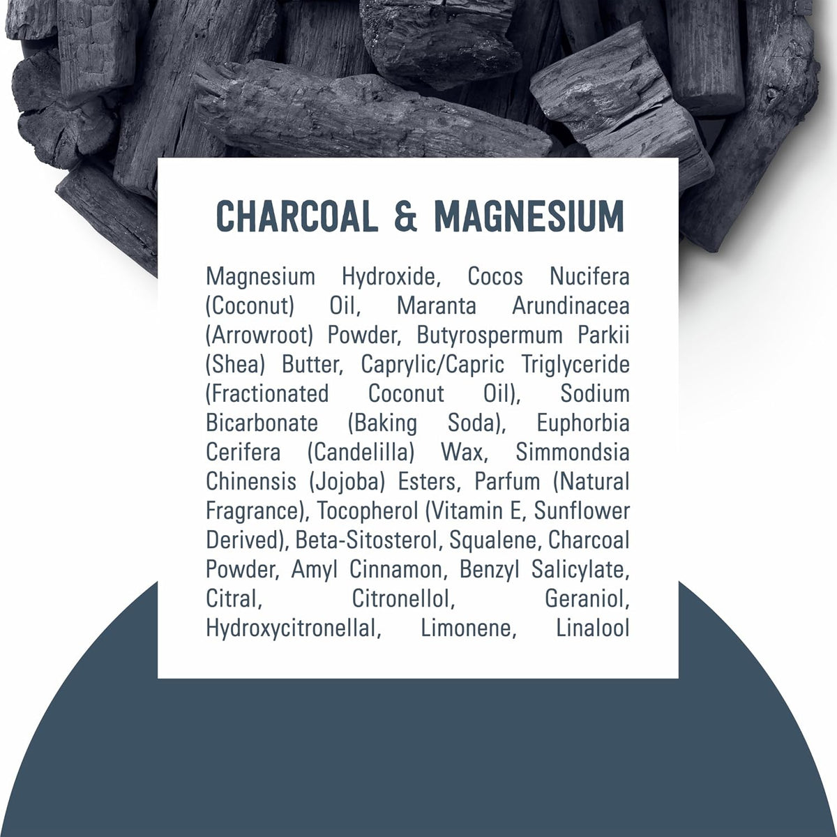 Schmidt's Aluminum-Free Vegan Deodorant Charcoal & Magnesium with 2.65 oz
