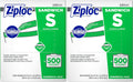 SC Johnson Professional Ziploc Sandwich Bags, Grip n Seal, Bulk 500 Count