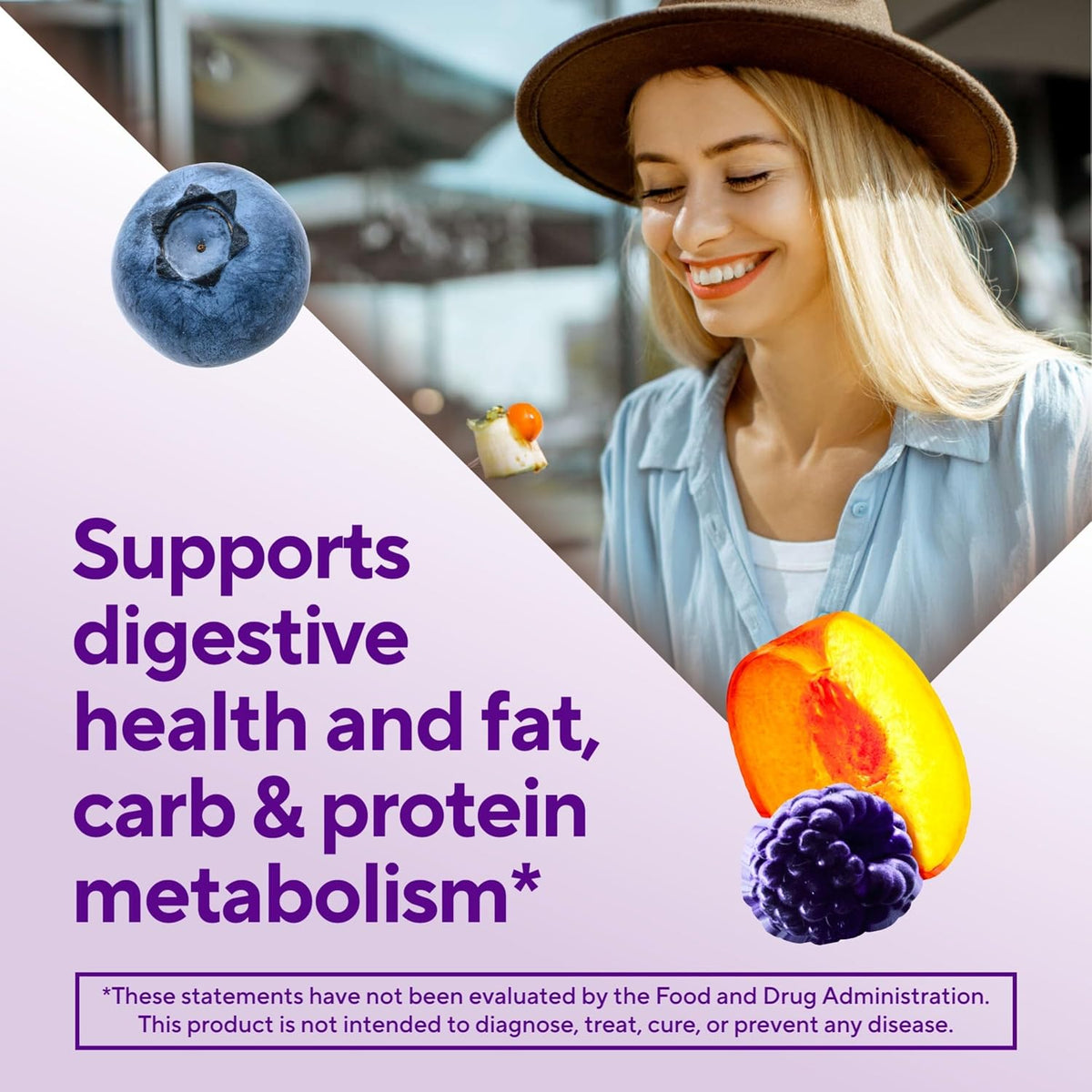 Vitafusion Fiber Well Fit Gummies Sugar Free | 4 g Per 2 Gummies | 90 Count
