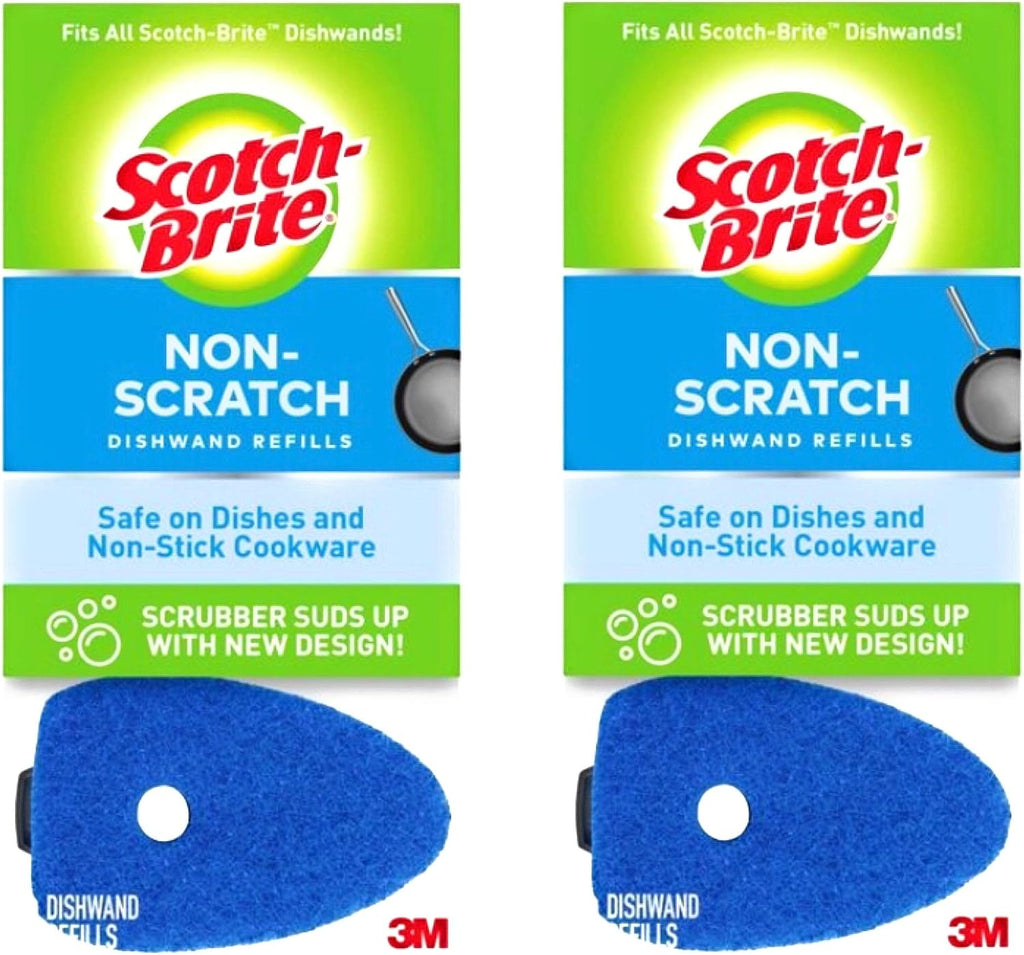 Multi Purpose Non Scratch Dish Wand Refills by Scotch Brite Blue 6 Pack