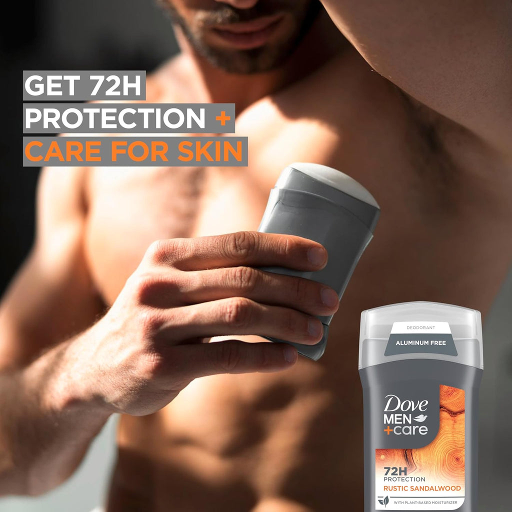 DOVE MEN + CARE 3 Pack Rustic Sandalwood Deodorant for Men 3 oz