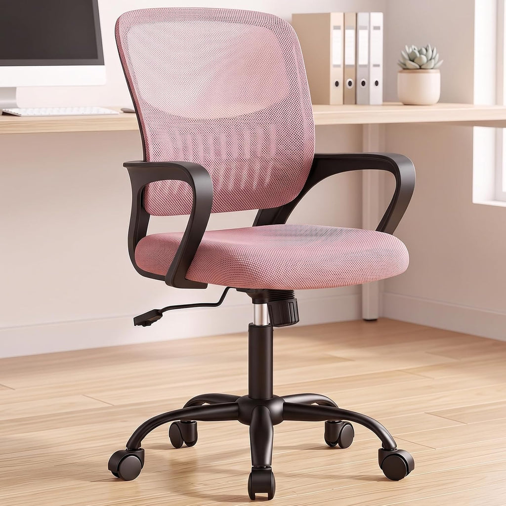 OLIXIS Ergonomic Office Desk Chair, Mid-Back Executive Computer Chair