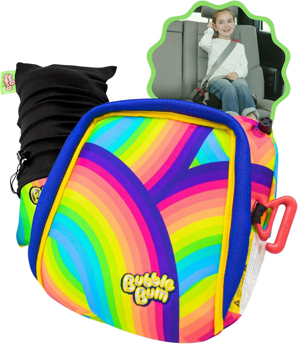 BubbleBum Inflatable Travel Booster Car Seat – Backless Booster carseat