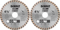 DEWALT Diamond Blade for Masonry, Dry Cutting, Continuous Rim, 7/8-Inch Arbor, 4-1/2-Inch (DW4725)