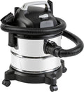 Amazon Basics Wet Dry Shop Vacuum Cleaner, 4 Gallon, 3 HP Stainless Steel, Grey/Black