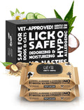 G.A.S Lick-Safe Daily Pet Wipes for Dogs and Cats, Unscented, 100 Count