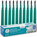 MED PRIDE Disposable Surgical Scalpels, Sterile, #10 Steel Blade, 10-Pack