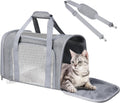 Cat Carrier Soft Up to 16 Lbs, Breathable Pet Travel Bag with Steel Frame