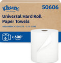 Kleenex Professional Hard Roll Paper Towels, Bulk, 6 Rolls x 600' (50606)