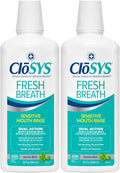CloSYS Mouthwash, 32 Ounce, Fresh Breath Mouthwash, 2 Pack, Gentle Mint
