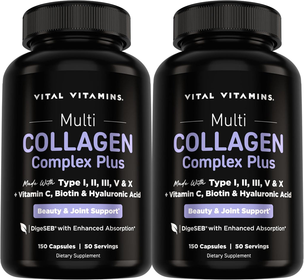 Vital Vitamins Multi Collagen Complex Plus Biotin, Hyaluronic Acid & VIT. C