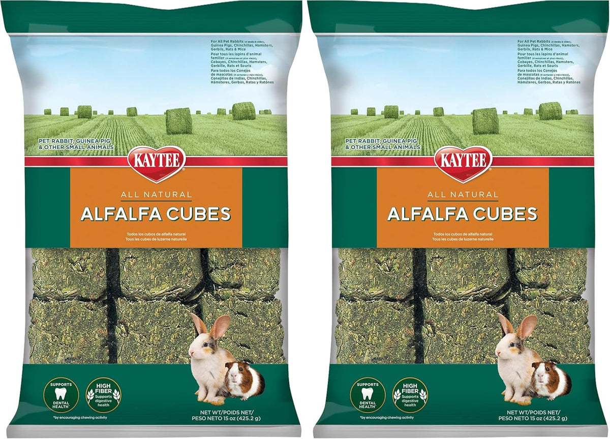 Kaytee Alfalfa Cubes for Rabbits and Guinea Pigs, 15 Oz