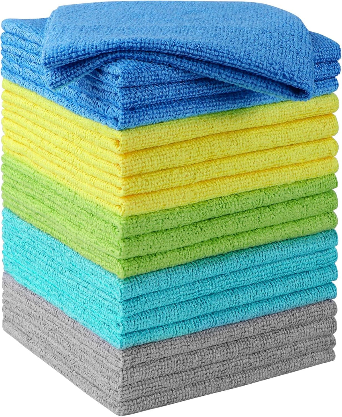 HOMEXCEL Microfiber Cleaning Cloth 100 PK, Towels for Cars, Cleaning Rags
