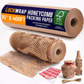 Honeycomb Packing Paper For Moving 12" x 150ft With Rope & Fragile Stickers