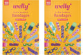 Welly Bravery Badge Value Pack | Adhesive Flexible Fabric Bandages | Assorted Shapes and Patterns for Minor Cuts, Scrapes, and Wounds - 100 Count