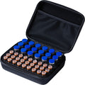 Peptide Case for Fridge, 20 Vials Holder, Fits 1ml 3ml 5ml 10ml Vials Storage, Not Fit Tall 10ml Vial,Diabetes Medication Organizer with Strap, Case Only, Black