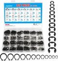 324Pcs C Clips & E Clips Assortment Kit, External Retaining Snap Rings