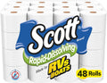 Scott Rapid-Dissolving Toilet Paper, 12 Double Rolls, 231 Sheets per Roll
