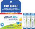 Boiron Arnica Montana 30C Homeopathic Medicine for Relief from Muscle Pain, Muscle Stiffness, Swelling from Injury, and Discoloration from Bruises - 3 Count (240 Pellets)