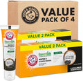 ARM & HAMMER Essentials Fluoride-Free Toothpaste, Clean Mint, 4.3oz, 4-Pack