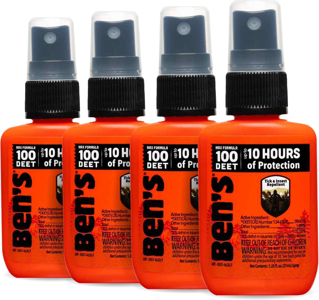 Ben's 100 DEET Tick & Insect Repellent Pump Spray, 3.4 fl oz, 2 Pack