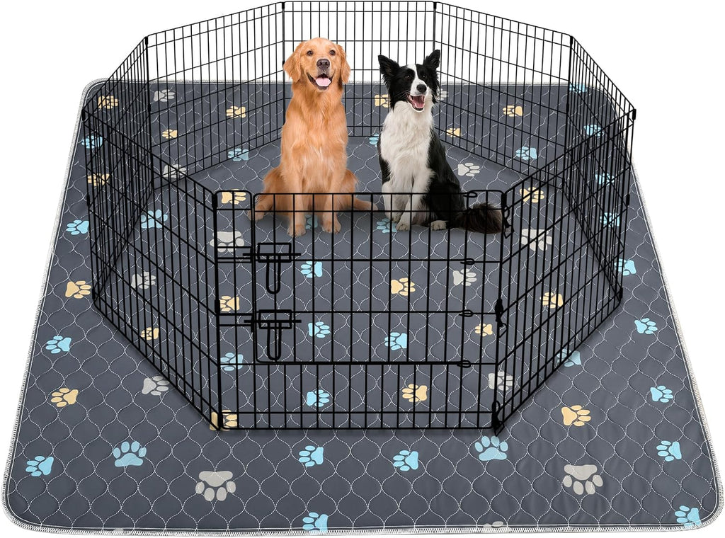 Aitmexcn Washable Pee Pads for Dogs, 2 Pack Reusable Puppy Pads, 24''x36'' | Super Absorbent, Leakproof, Machine Washable, Non-Slip Bottom, For Puppy Training, Crates and Small Floor Areas
