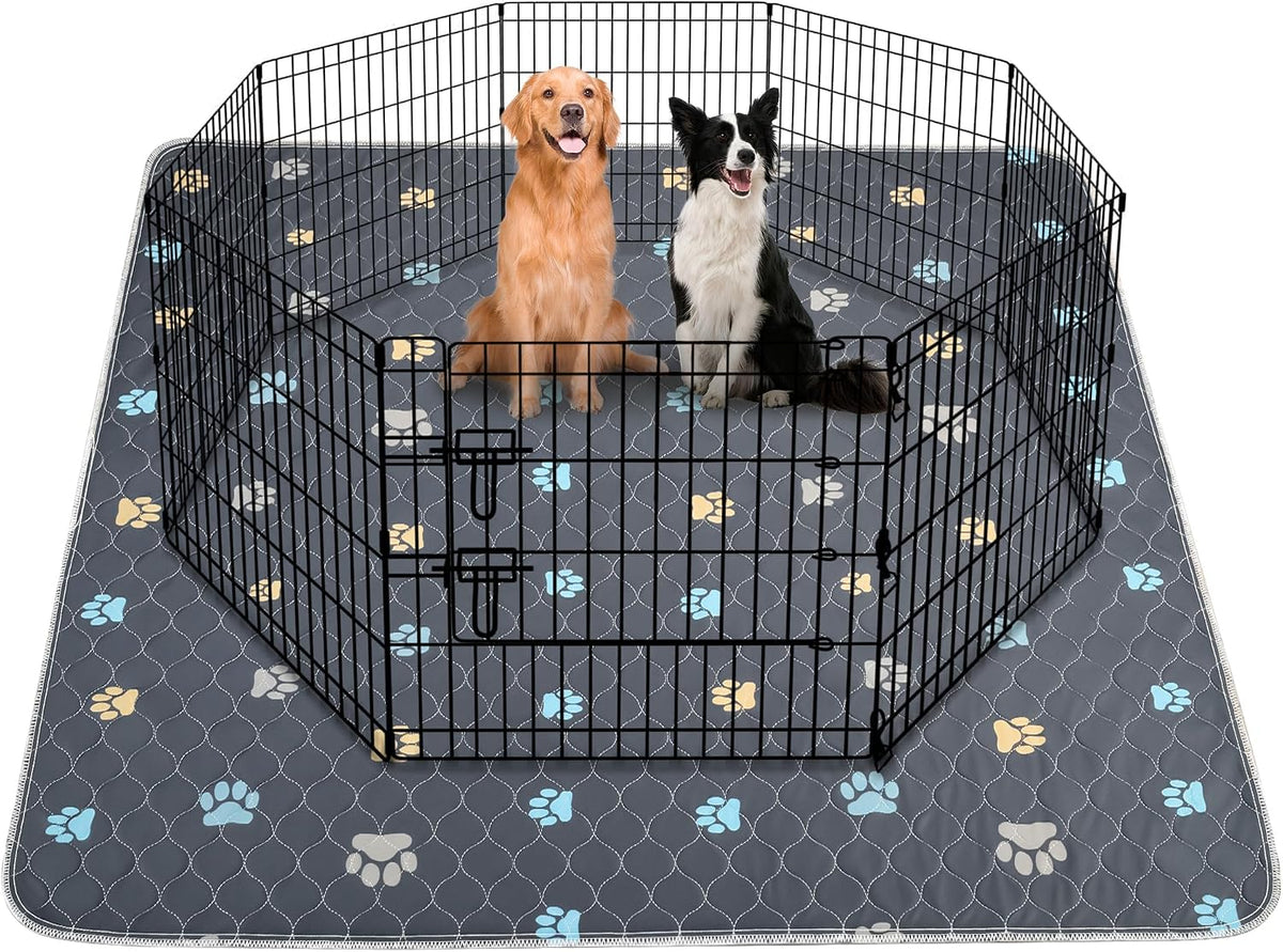 Aitmexcn Washable Pee Pads for Dogs, 2 Pack Reusable Puppy Pads, 24''x36'' | Super Absorbent, Leakproof, Machine Washable, Non-Slip Bottom, For Puppy Training, Crates and Small Floor Areas