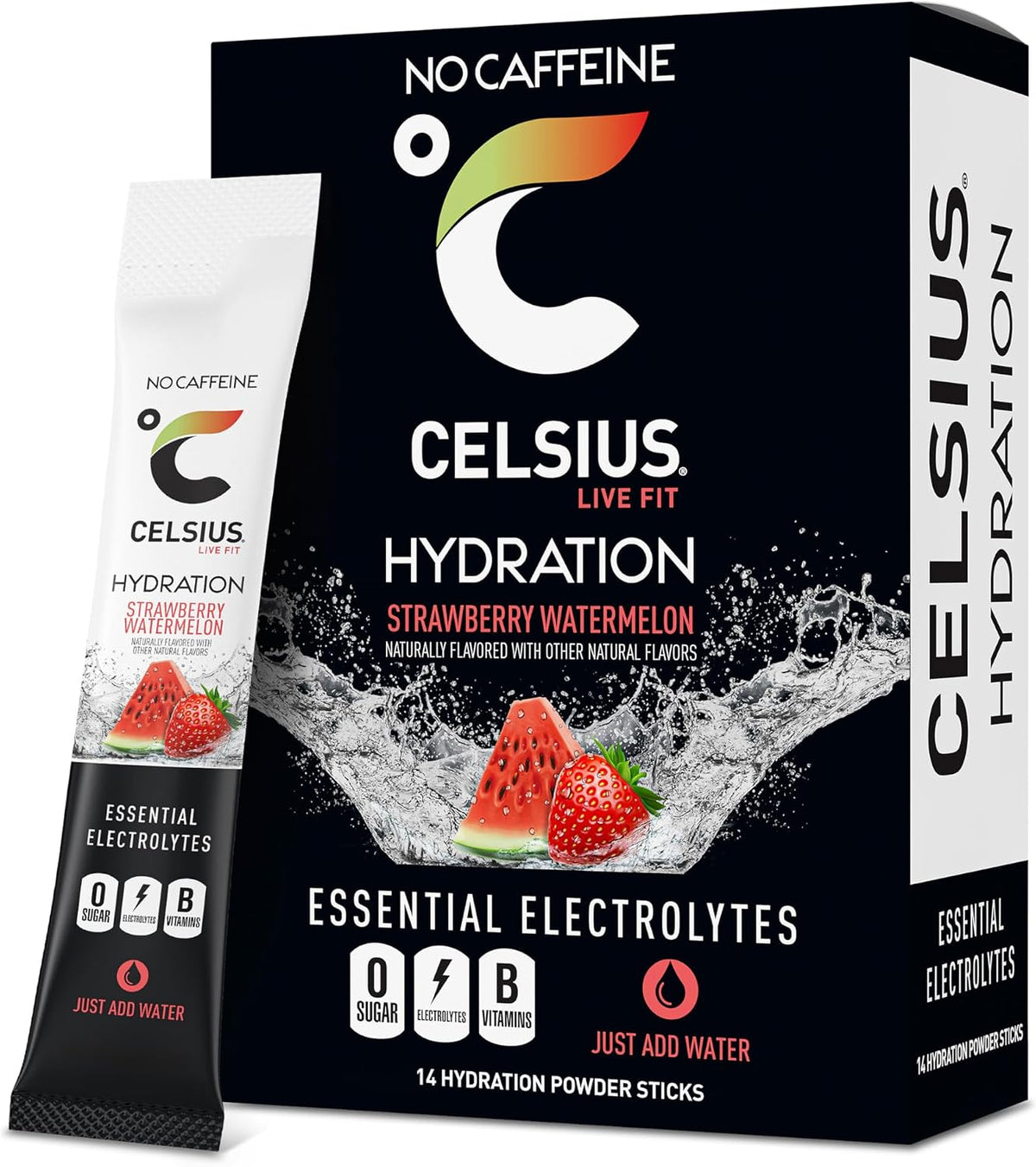 CELSIUS Hydration™ Lemon Lime, Sugar Free Electrolyte Hydration Drink Mix (Pack of 14)