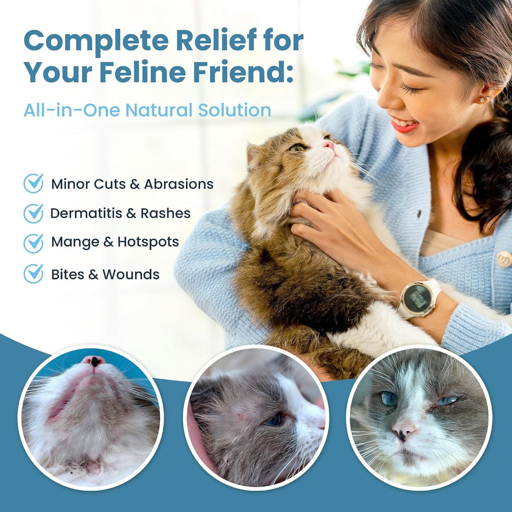 Cat Paw Balm Cat Cream 2 oz: Hot Spot Treatment for Cats Dermatitis