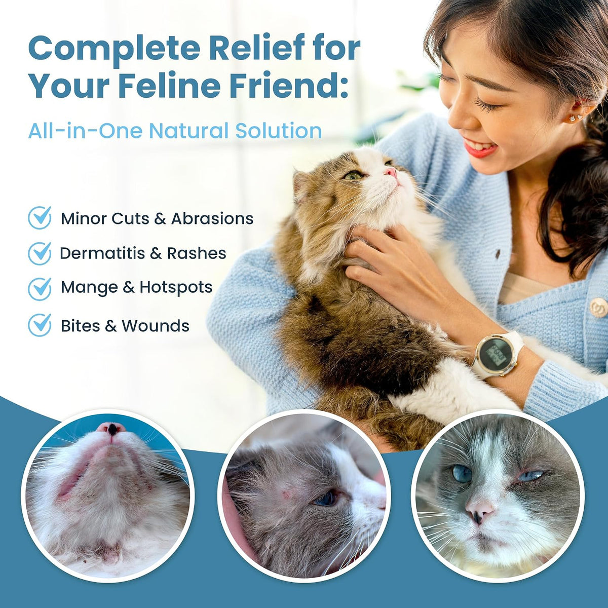 Cat Paw Balm Cat Cream 2 oz: Hot Spot Treatment for Cats Dermatitis